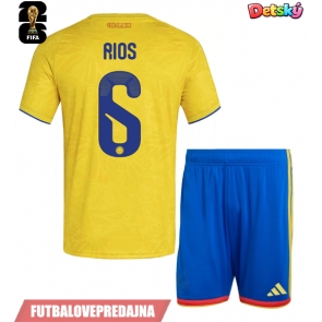 Lacne Dětský Futbalové dres Kolumbia Richard Rios #6 MS 2026 Krátky Rukáv - Domáci (+ trenírky)